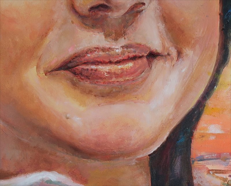 Iordania — Ulei pictură de Michaela Iatan