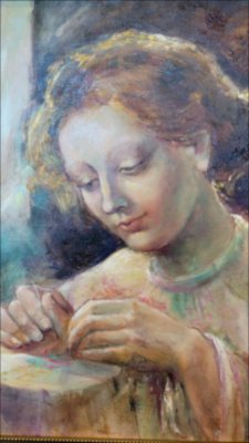 Meditation at gergef — Ulei pictură de Michaela Iatan