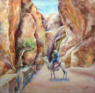 Măslinul legendar — Watercolour painting by Michaela Iatan
