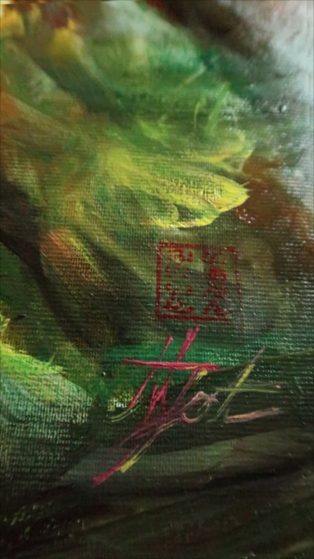 Floarea soarelui — Oil painting by Michaela Iatan